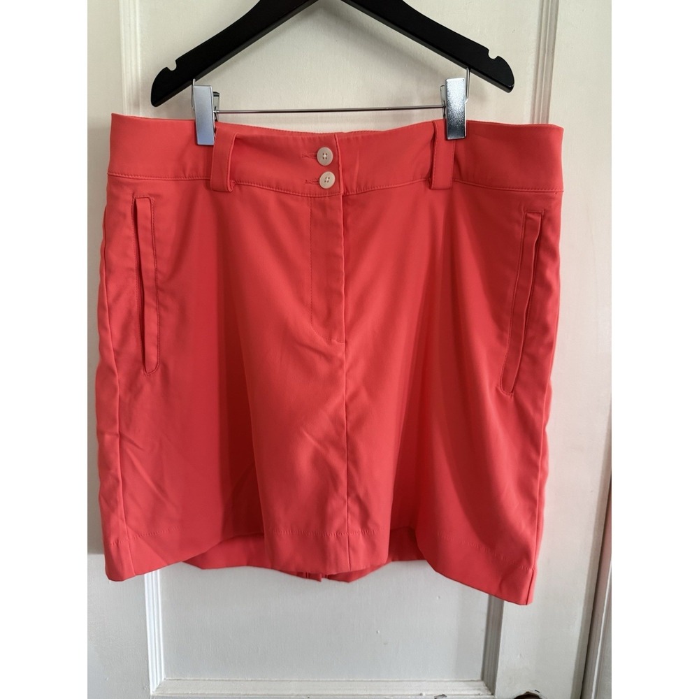 NIKE-GOLF Tour Performance Womens Size 6 Orange DRI-FIT Skort
